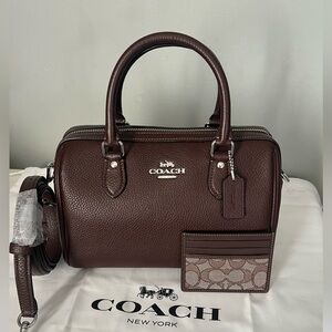Coach Rowan Maple Satchel and ID card Holder